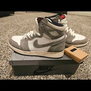 Jordan Air Jordan 1 Retro High OG GS "Washed Black" Kids 4Y